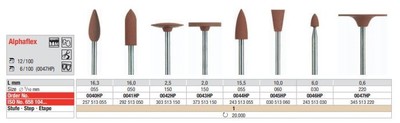 ALPHAFLEX - precious alloy polishers - brown