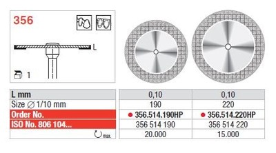 Diamantni separirni disk SUPERFLEX 355, 356, 357