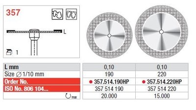 Diamantni separirni disk SUPERFLEX 355, 356, 357