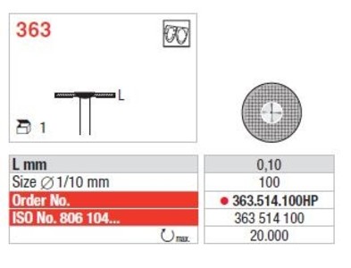 Diamond disc SUPERFLEX 361. 363