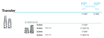 Transfer Multi-unit RP 4.8
