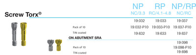 Screw Torx NP/RP, NC/RC