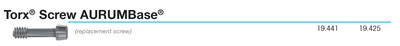 Torx Screw AurumBase RP 3.5-4.0, aqua
