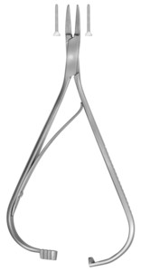Instrument za ligature, Mathieu, 140 mm, z vzmetjo, zelo fini vrhovi.