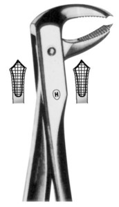 fig.73, English pattern, s protukliznim zahvatom, donji molari