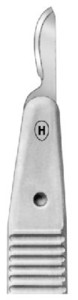 fig. 15, sterilno, s plastičnim ročajem (1 paket = 10 kos.)